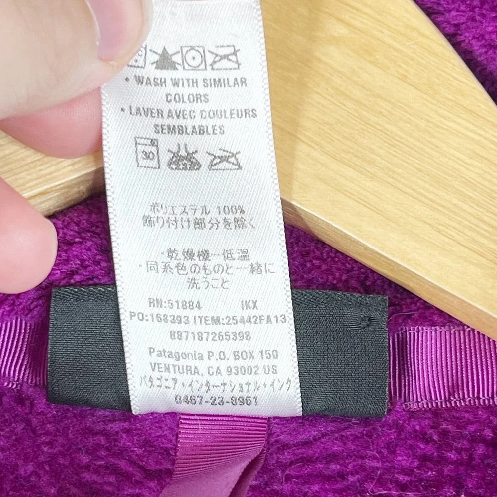 PATAGONIA Purple Re-Tool Snap-T Pullover Women's S - Picture 5 of 8